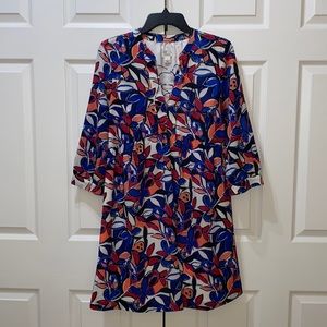 J. Crew Factory Lace Up Butterfly Dress